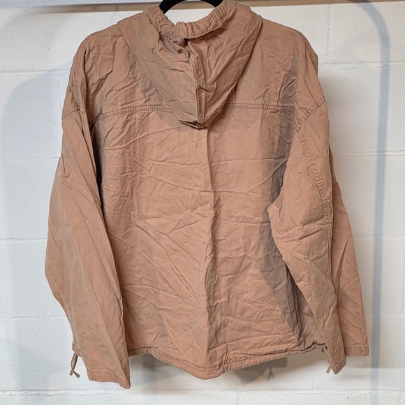 Natural Reflections Women XL Henley Hoodie Button Neck Pullover Terracotta Crisp - Picture 10 of 10
